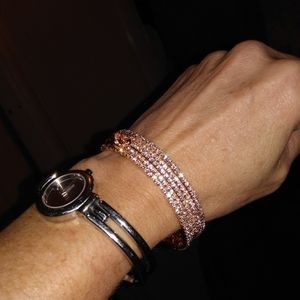 Woman's wrap around diamond bracelet